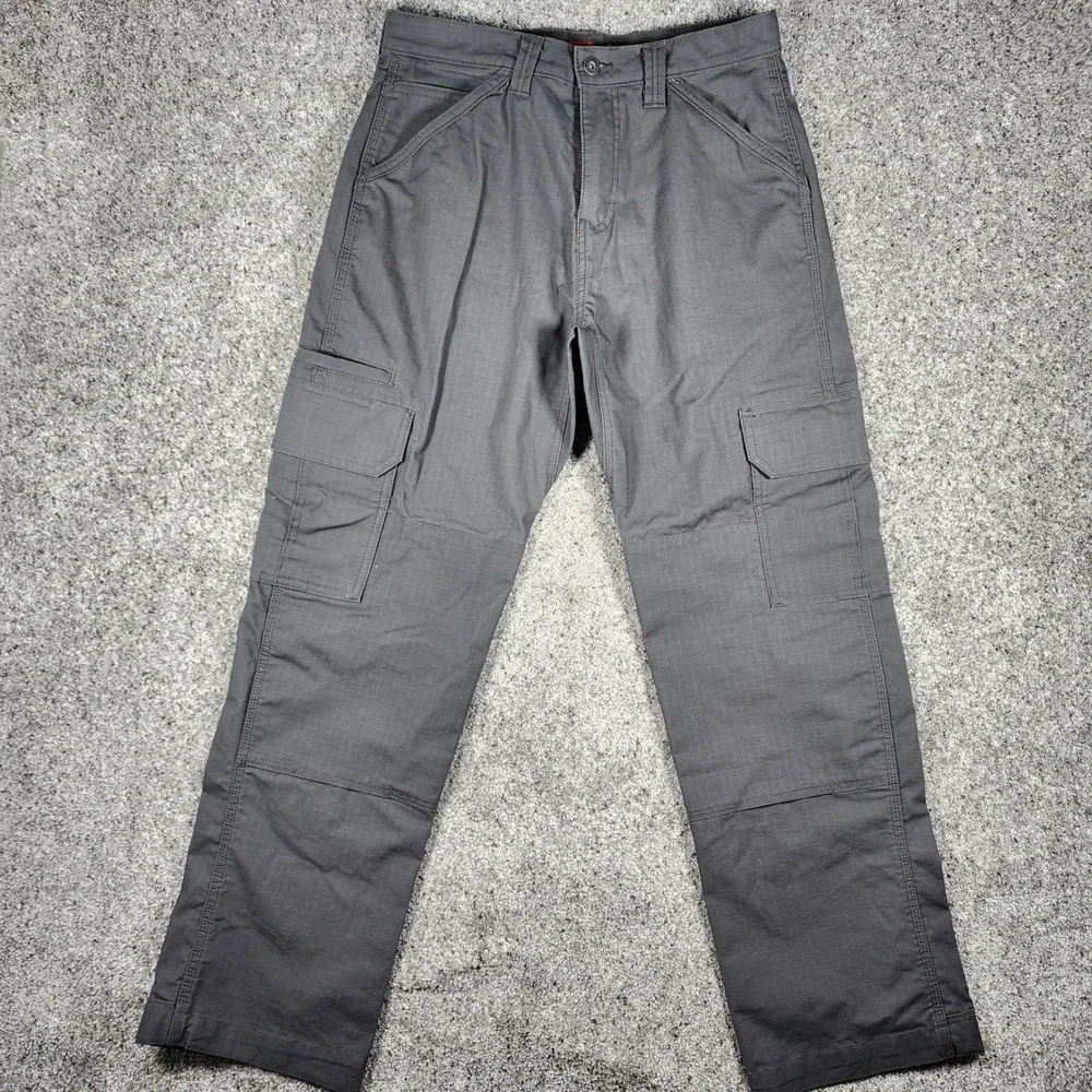 Dickies Cargo Pants Mens 30x32 Relaxed Fit Flex Ripstop Double Knee Grey NWOT